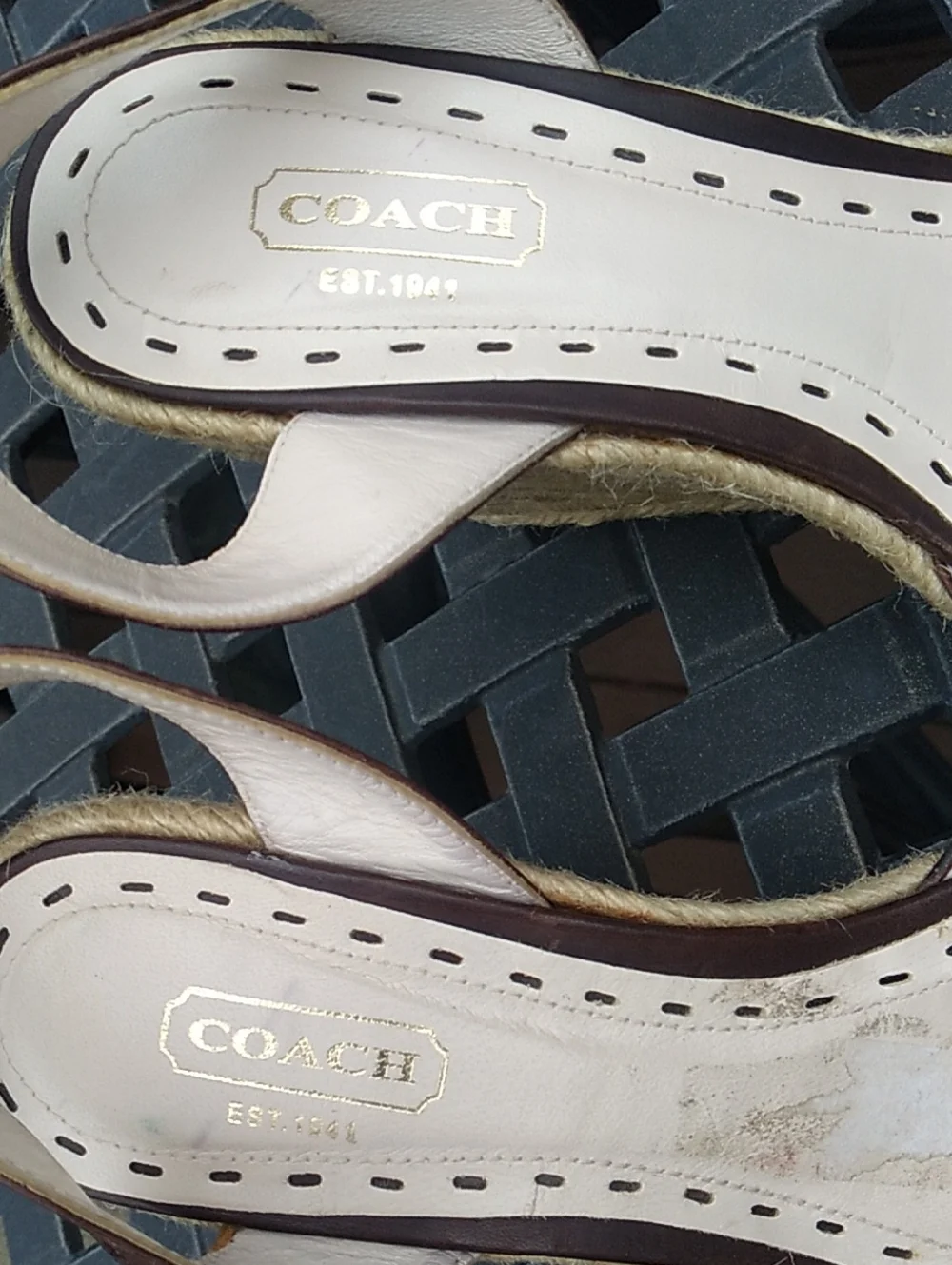 Coach espadrille wedges